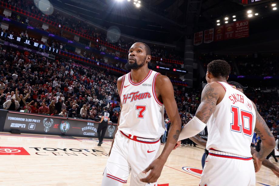 [图]杜兰特关键助攻弗拉格空砍34+12 火箭险胜独行侠